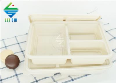 degradable three-compartment lunch box