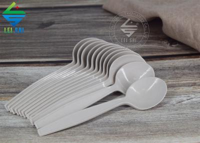 Bamboo biodegradable material disposable round ice cream spoon
