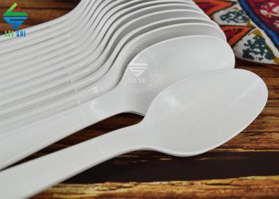 Bamboo biodegradable material disposable cutlery white spoon