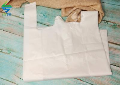 Bamboo Biodegradable Material Compostable Vest Carry Shopping Bags