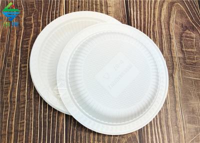 Bamboo biodegradable material degradable round lunch plates