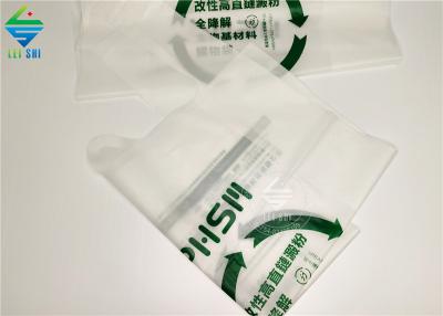 Bamboo Biodegradable Material Compostable Vest Carry Shopping Bags