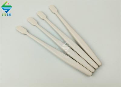 Non plastic bamboo biodegradbale material degradable white colour toothbrush