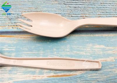Natural Bamboo Biodegradable Material Degradable Compostable Logo Cutlery Cake Spork