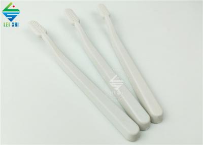 Bamboo biodegradbale material eco-friendly toothbrush white colour toothbrush disposable toothbrush